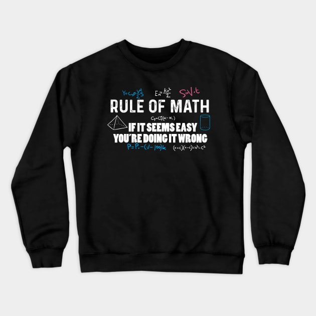 Rule of math Crewneck Sweatshirt by quotesTshirts